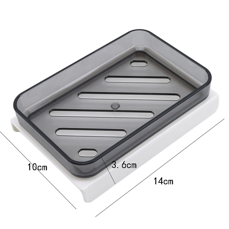 

Double Soap Box Large Bathroom Soap Holder Anti-Skid Drainage Creative Bathroom Soap Box Bathroom Accessories