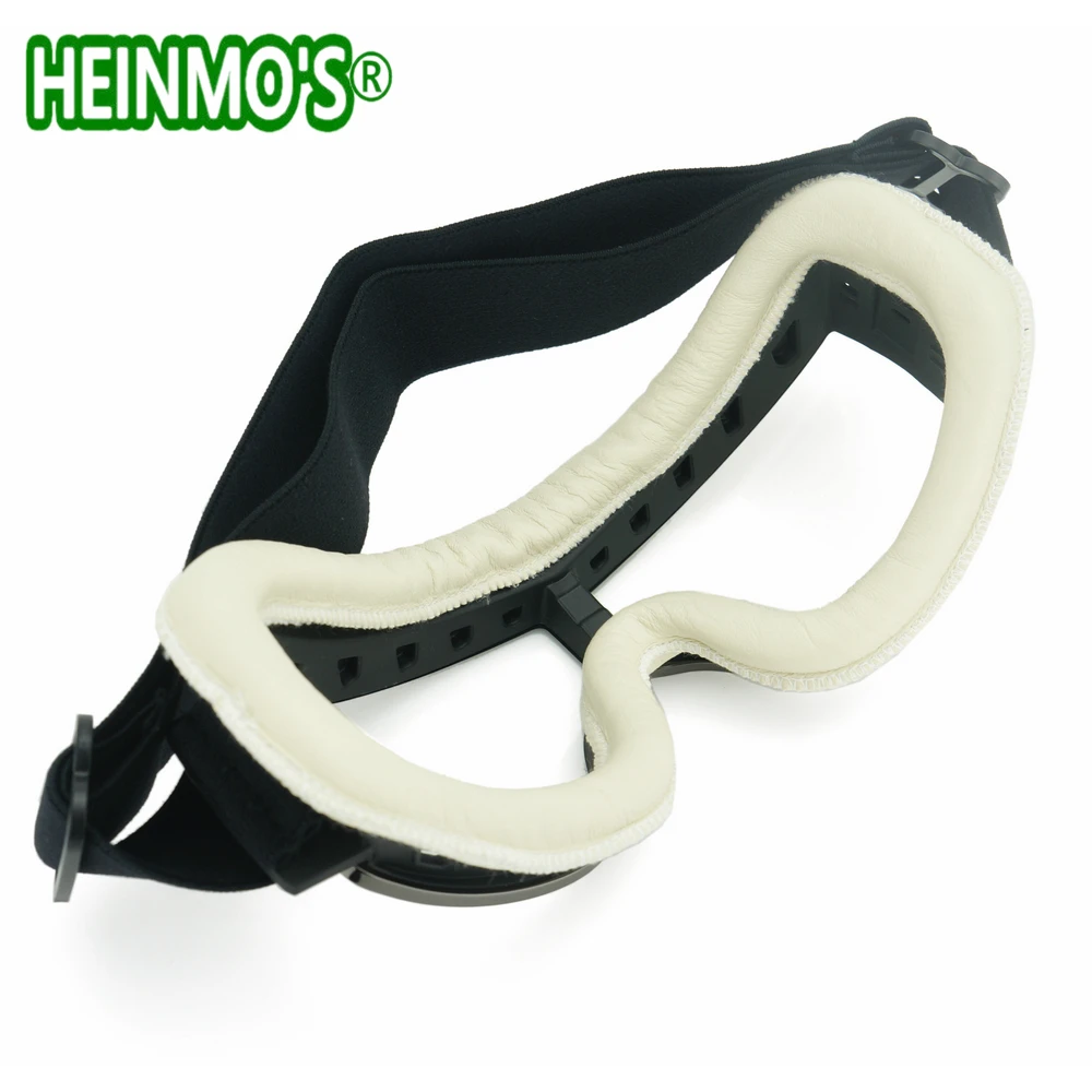 Белые кожаные очки с прозрачными линзами во время Второй мировой войны RAF