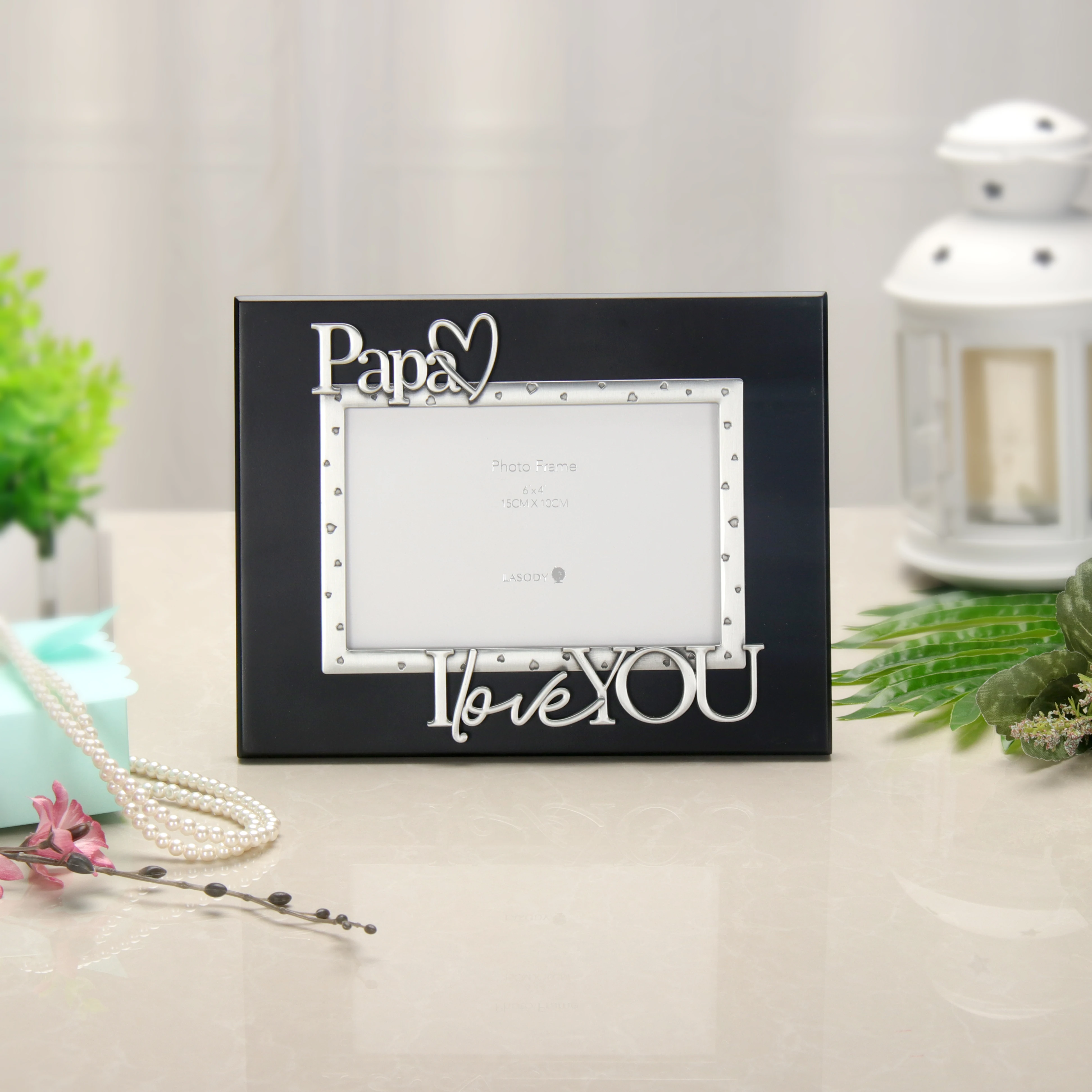 Семейная фоторамка LASODY подарок на день Святого Валентина изысканная черная