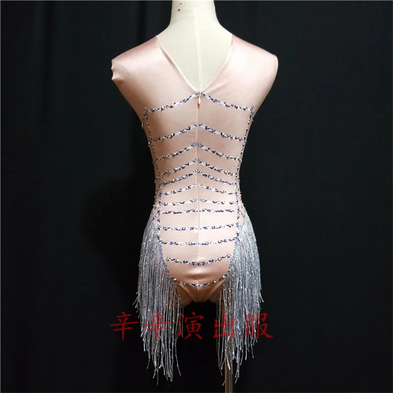 Новый сексуальный женский костюм для сцены DJ инкрустированный бриллиантами