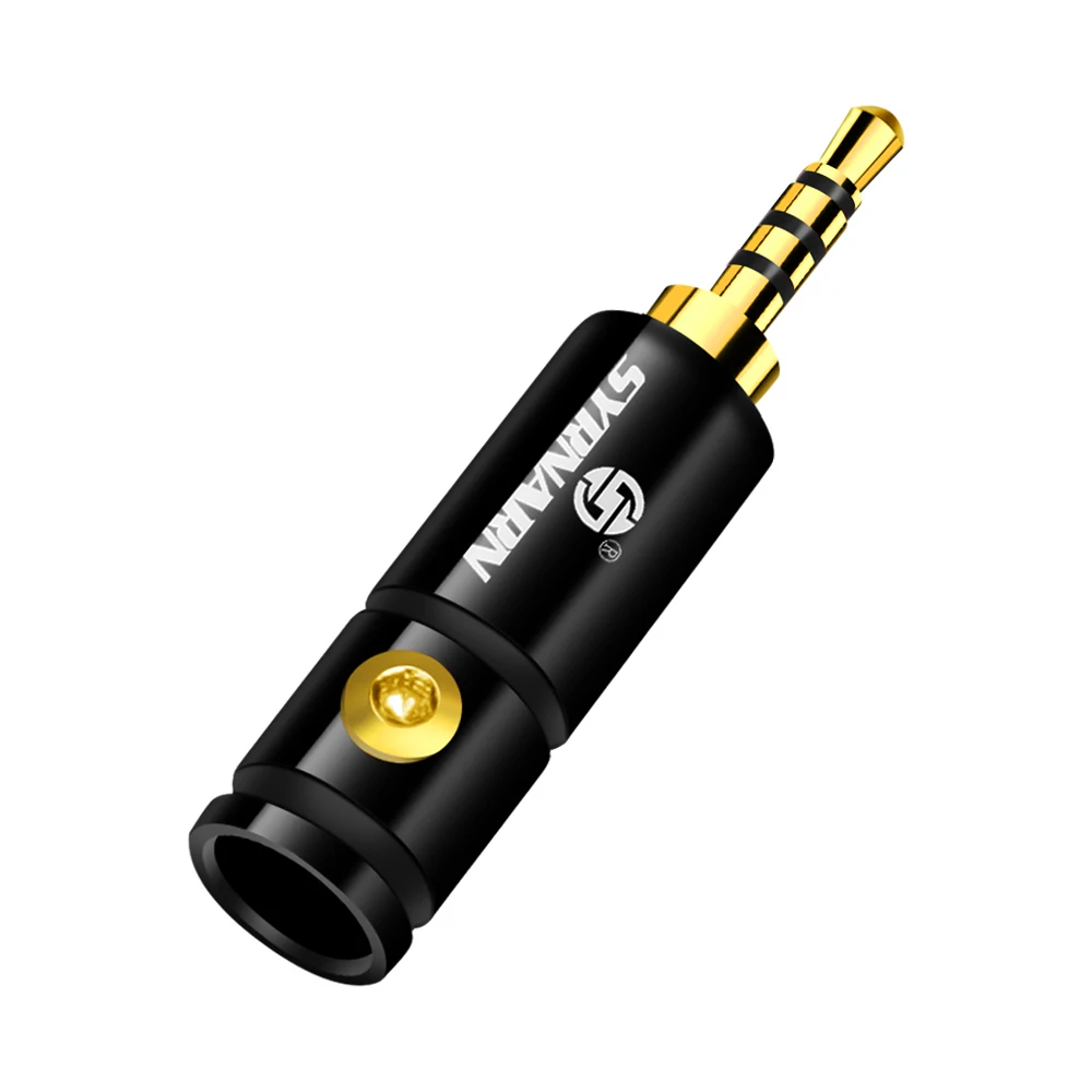 10 шт. 2 5 мм 4 полюса позолоченные наушники с медным покрытием HiFi гарнитура