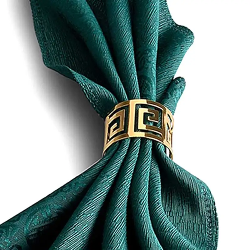

6pcs Serviette Rings Napkin Holder West Dinner Towel Napkin Ring Party Decoration Table Decoration TS1