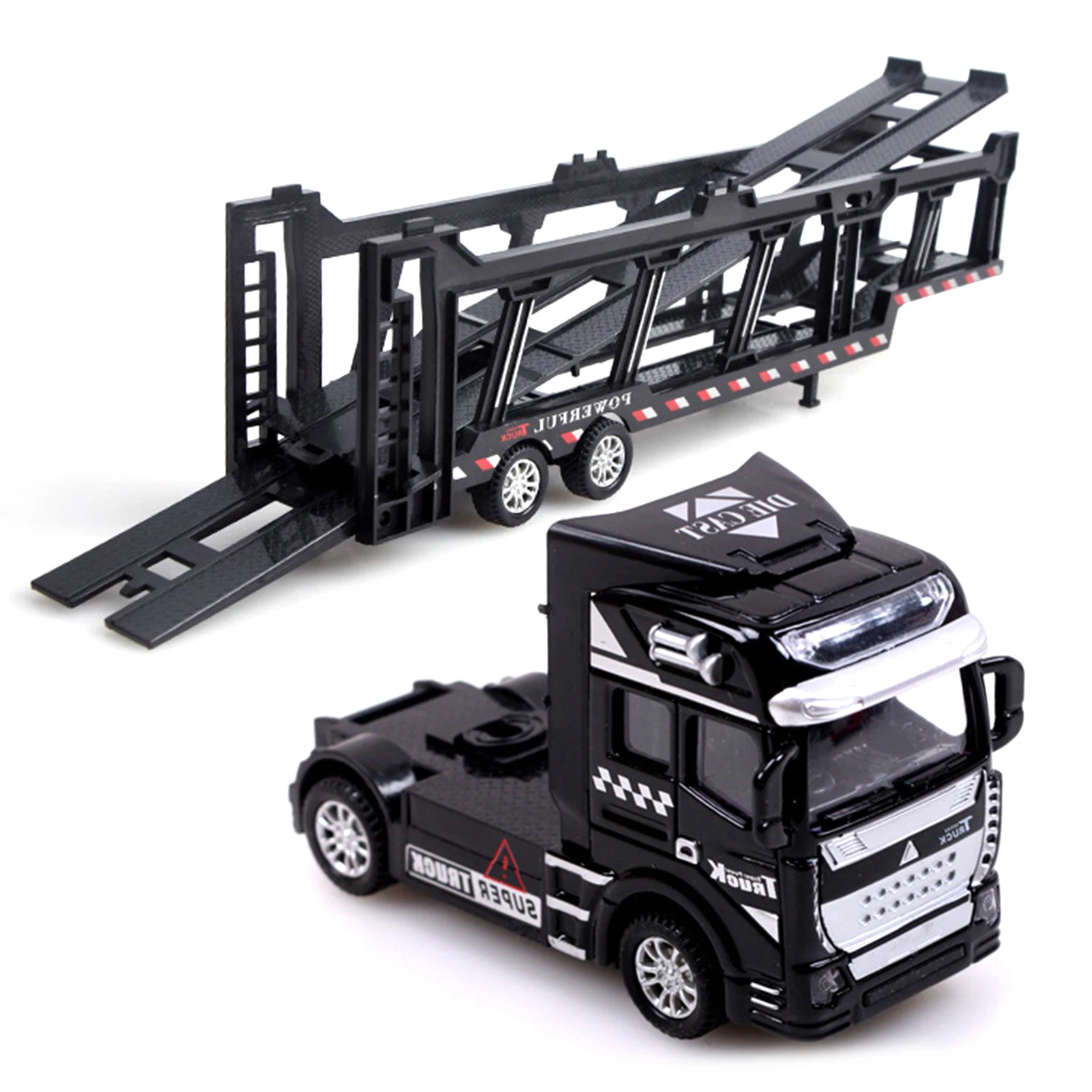 

Children Pull Back Alloy Simulation Trailer Supporting Ladder Model Toy Gift Children Toys Birthday Christmas New Year Gift