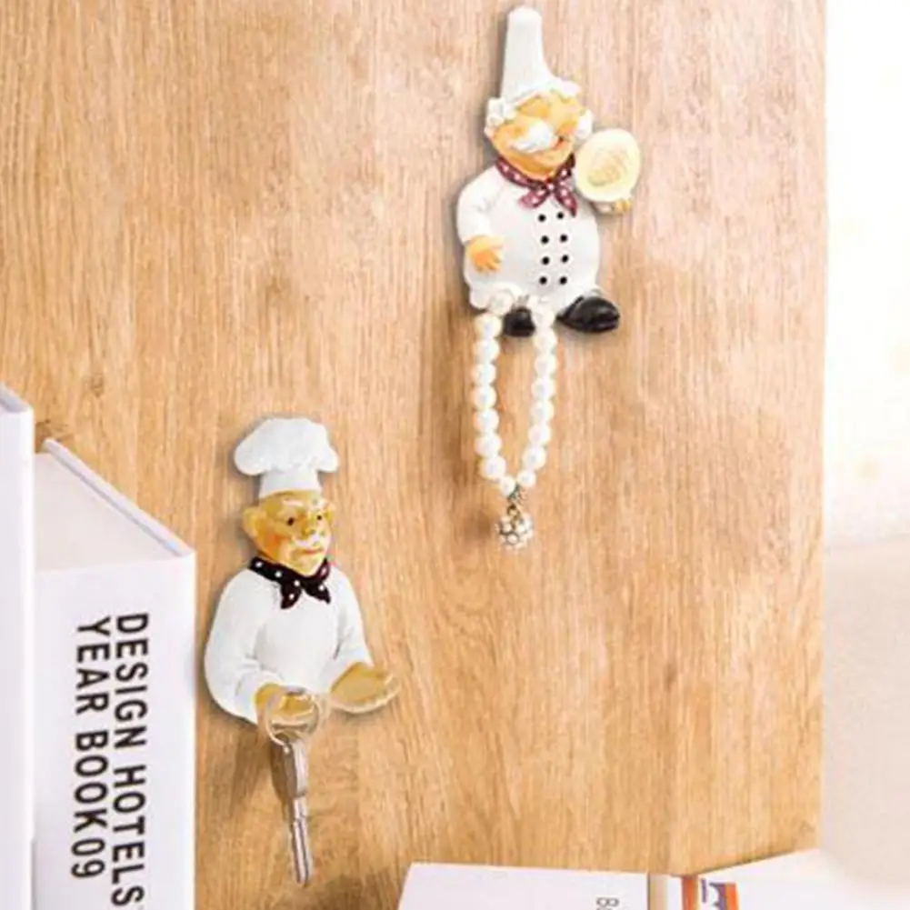 

Cartoon Power Cord Storage Rack Chef Plug Hook Strong Adhesive Hook Creative Plug Finishing Bracket Dropshipping