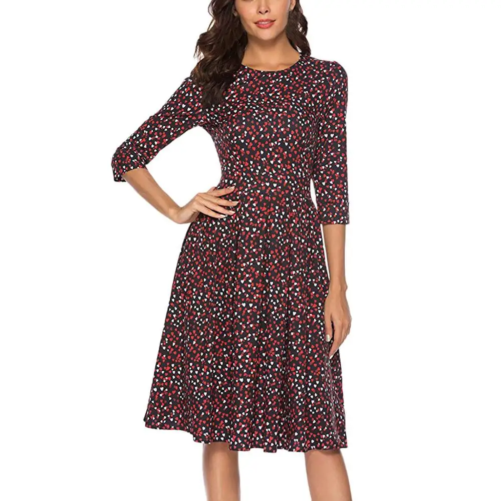 Женское повседневное сексуальное платье 2019 весна лето популярное в горошек с