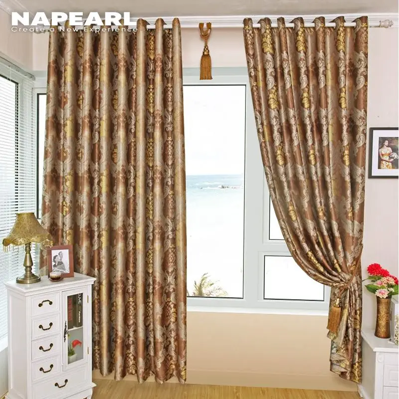Высококачественные модные затемняющие окна с принтом NAPEARL в европейском стиле