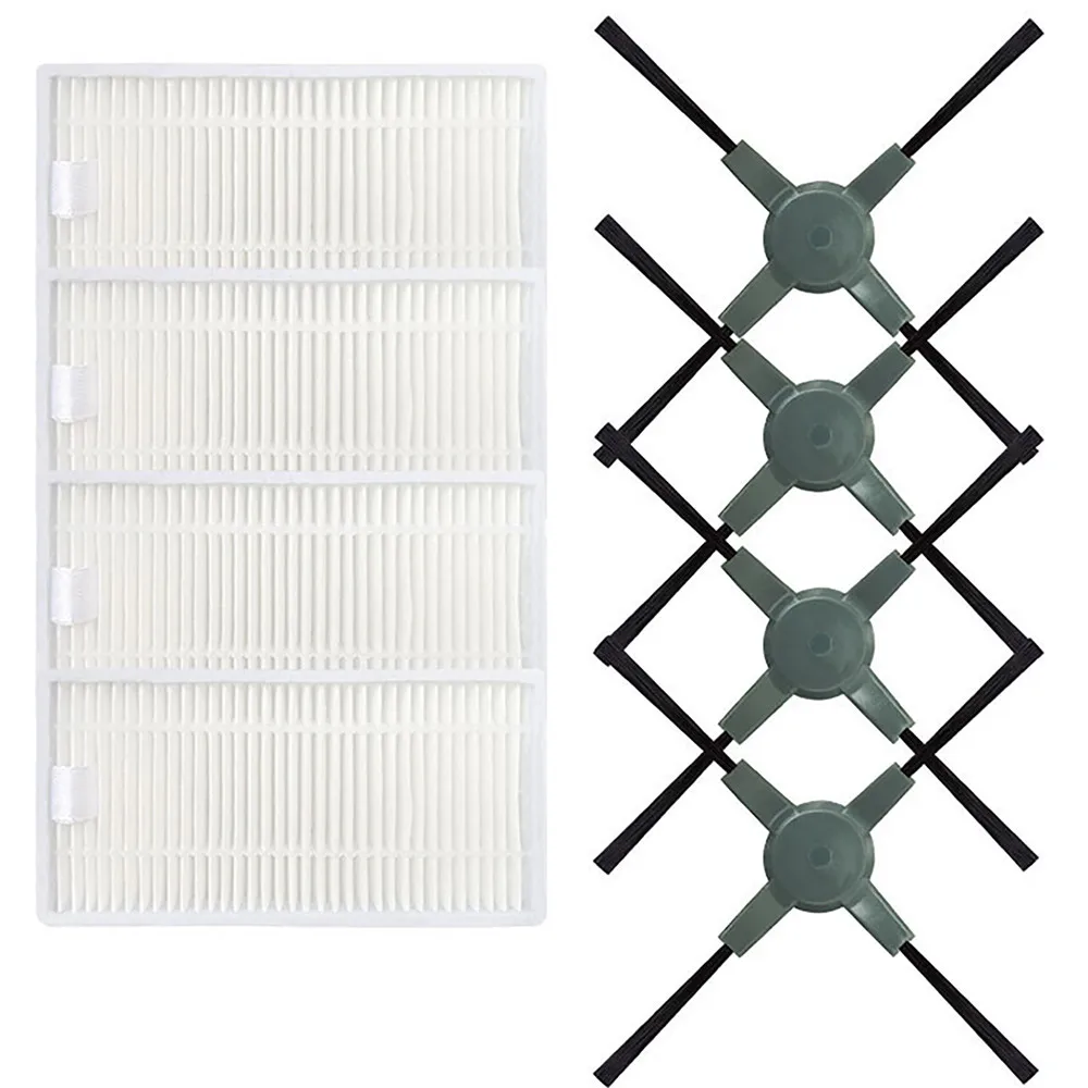 

4pcs Side Brushes + 4pcs Filters for Proscenic PRO-COCO/680T Sweeping Robot Accessories Replacement Cleaning Filters