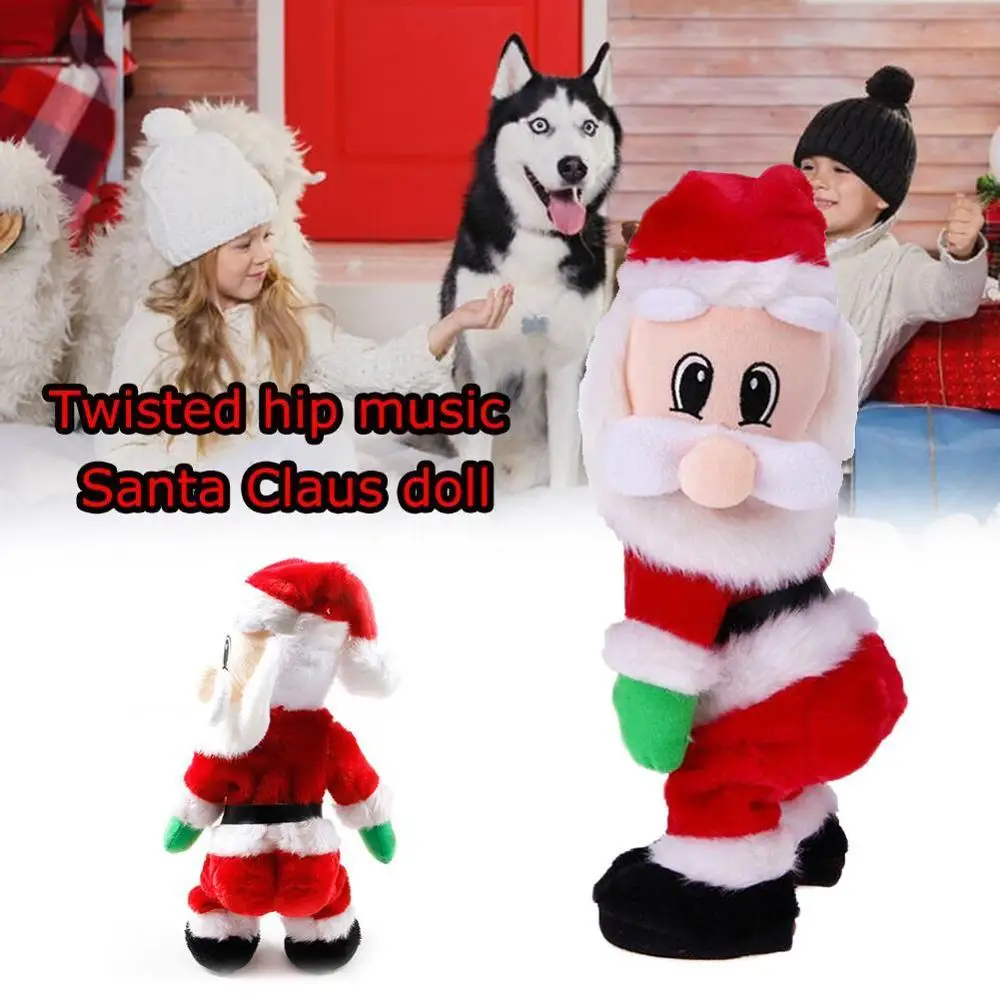 Santa Claus Toy Electric Twerk Singing Dancing hip shake Figure Twisted Hip Toys for children Christmas New Year | Игрушки и хобби