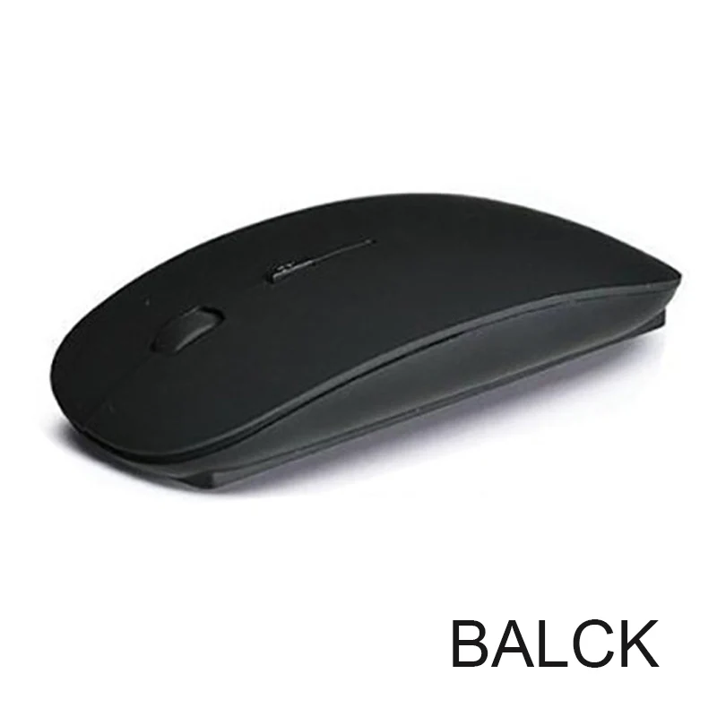 Black Новинка 1600 dpi USB оптическая беспроводная компьютерная мышь 2,4G приемник супер тонкая мышь для пк ноутбука - Цвет: Black