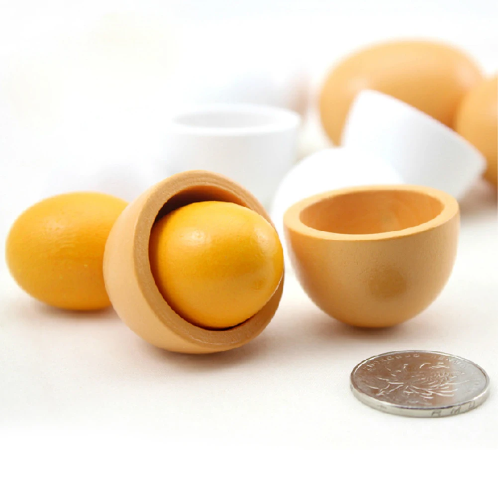 Креативные деревянные пасхальные яйца 6 шт. | Дом и сад