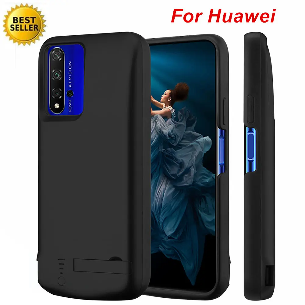 5000 мАч для huawei Honor 20 Pro Чехол аккумулятора умный ABS телефон стенд зарядное