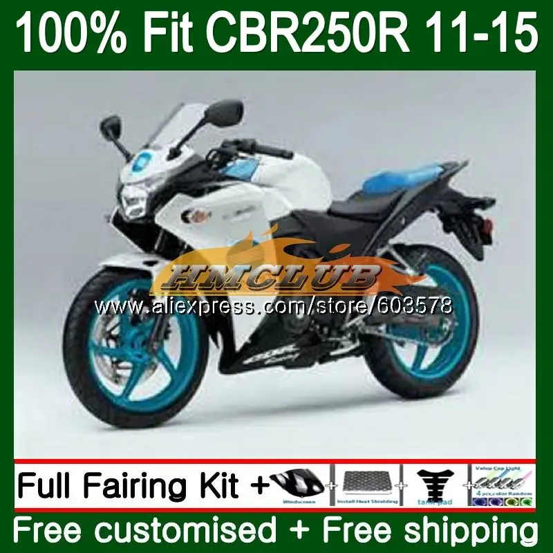 

Injection For HONDA CBR250R MC41 2011 2012 2013 2014 2015 KONICA blue 91CL.38 CBR250 R CBR 250R CBR 250 R 11 12 13 14 15 Fairing