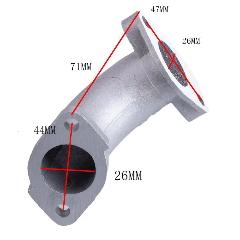 

New Carby Carburetor Manifold Intake Inlet Pipe 26mm For Motorcycle 110cc 125cc 140cc Lifan YX Quad Dirt Pit Bike ATV Buggy Quad