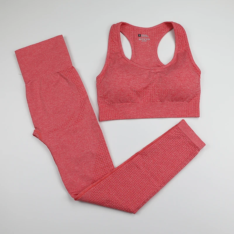 Комплект спортивный женский бесшовный для воркаута и йоги комплект из 2