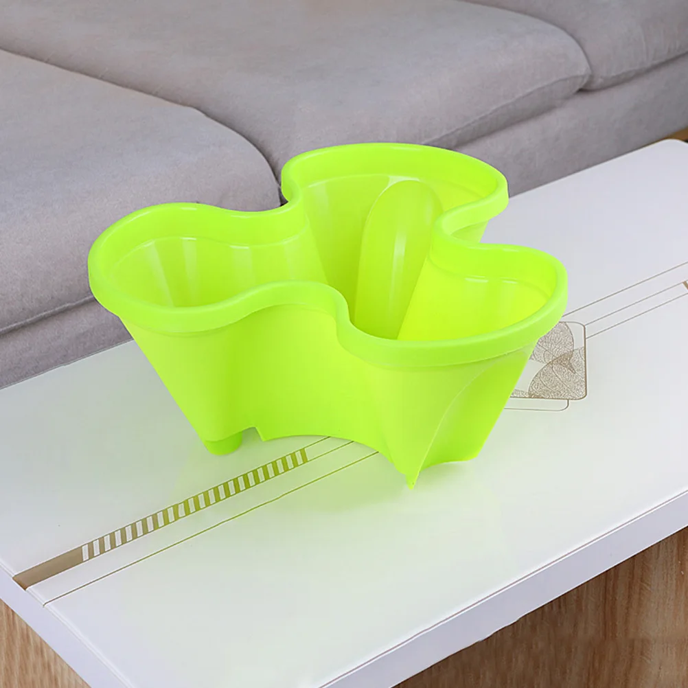 

1 Set 5 Tier Stacking Flower Pot Plastic Garden Planter 3D Multi-Layer Combination Flowerpot Strawberry Planting Basin