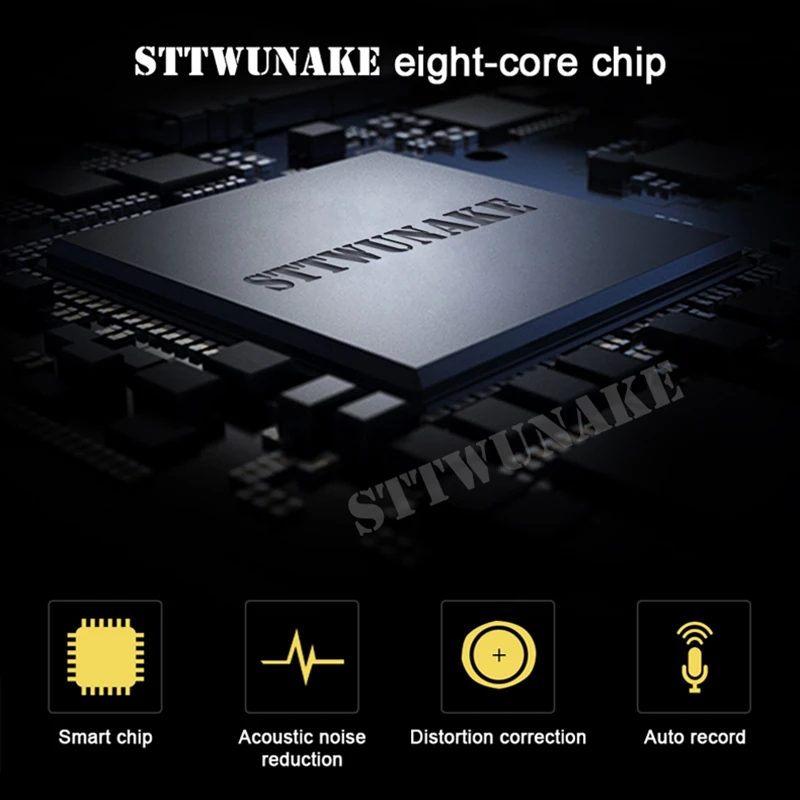 

STTWUNAKE Voice recorder 600 hours dictaphone audio sound mini professional activated digital micro flash record