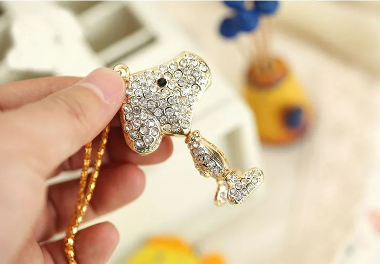 USB флеш накопитель TEXT ME Cute 32GB Crystal Mouse 4GB 8GB 16GB с драгоценными камнями подарок