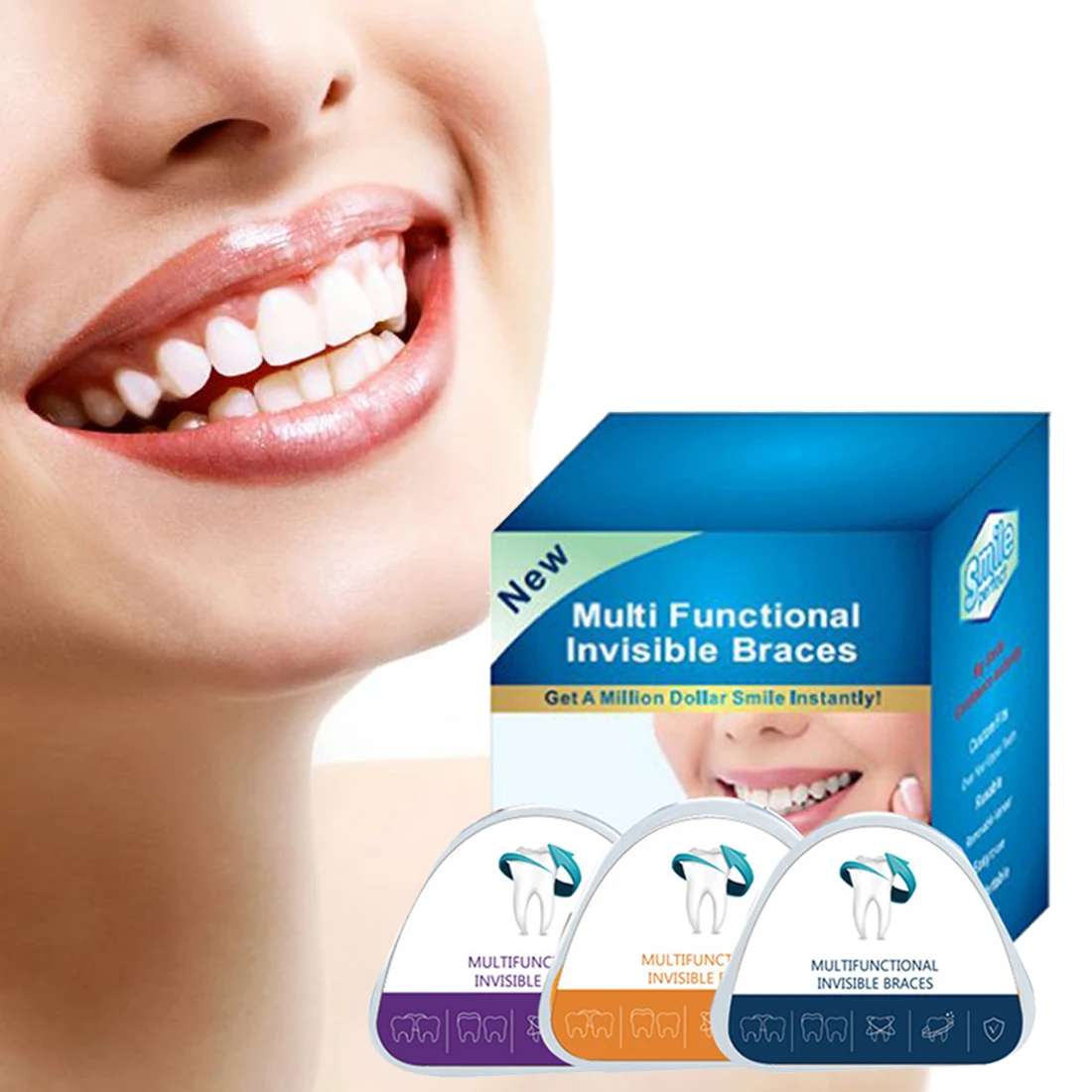 

Teeth Braces 3 Stages Teeth Straightener Orthodontic Alignment Braces For Teeth Bruxism Mouth Guard Retainer Corrector