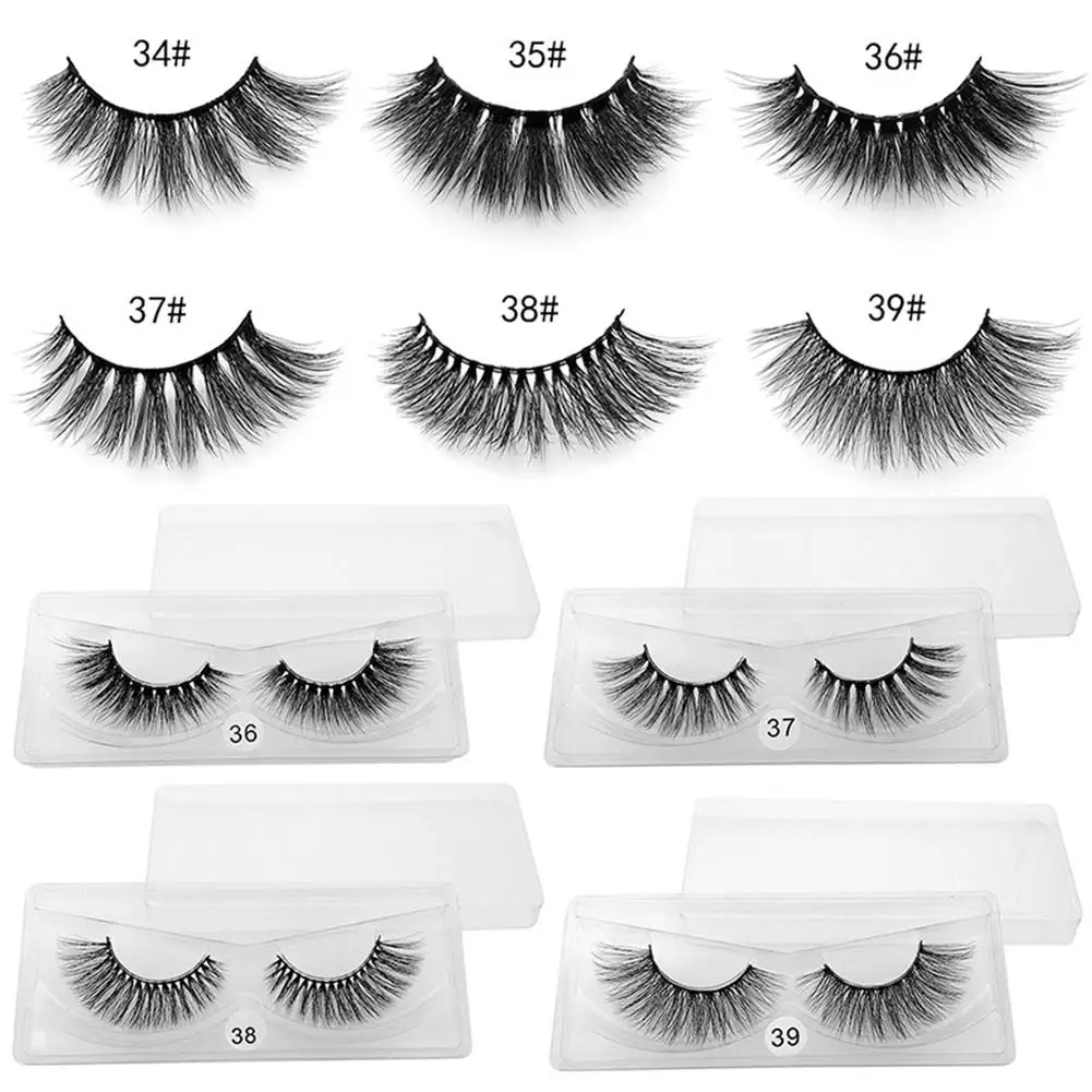 

10 Pairs 3D Faux Mink Lashes Natural Thick False Eyelashes Makeup Tools
