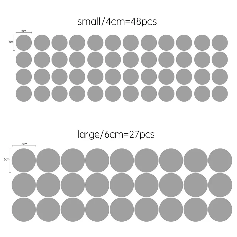 Блестящие настенные наклейки в горошек из розового золота сделай сам для детской