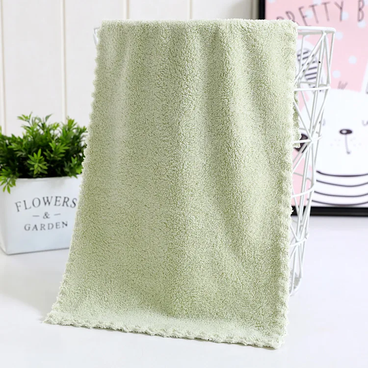 3 шт./лот 35x75 см мягкое Коралловое флисовое полотенце для лица рук быстро сохнет