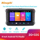 Автомагнитола 2 Din 8 дюймов для VW, мультимедийная стерео-система на Android, с GPS, Wi-Fi, с поддержкой Android, mp4, 12 В, для Volkswagen, Skoda Octavia, golf 5, 6, touran, passat B6, polo, Jetta