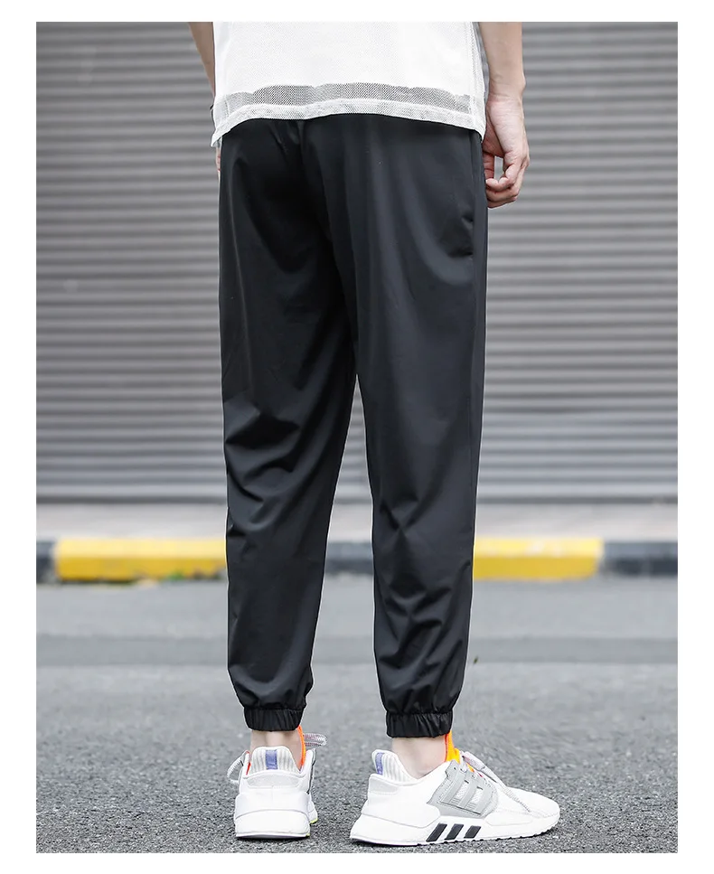 

Summer Thin Men's Casual Pants Ankle Length Sport Trousers Quick Dry Pencil Korean Fashion Sweatpants Mens Clothes OMP205013