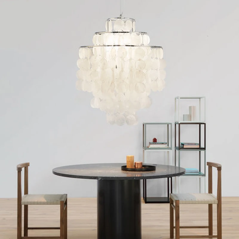 Подвесная Подвеска из морской раковины в европейском стиле 3 вида E27|Подвесные