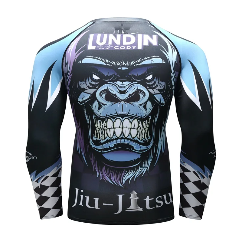 Новинка тренировочная компрессионная футболка UFC BJJ MMA мужская Rashguard VS PK