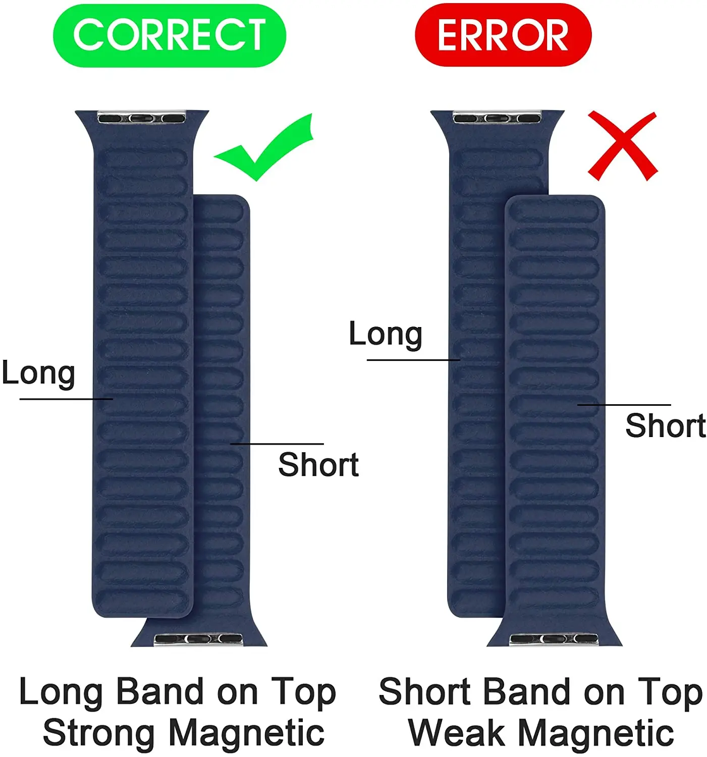 

Silicone Link Strap For Apple Watch Band 44mm 40mm iWatch Band 38mm 42mm Magnetic Loop Bracelet Apple Watch Series 6 5 4 3 SE