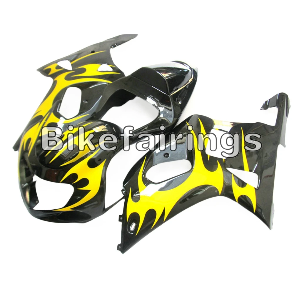 

Black Yellow gsxr600-750 Fairing Kit +Seat Cover For Suzuki GSXR600 GSXR750 K1 2000 2001 2002 2003 Plastic Motorcycle Cowlings