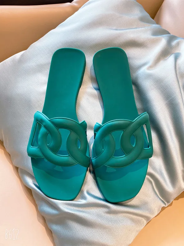 

Termainoov Women Slippers Flats Jelly Shoes Big Size Beach outdoor PVC Summer Slidders Fashion Women Sandals