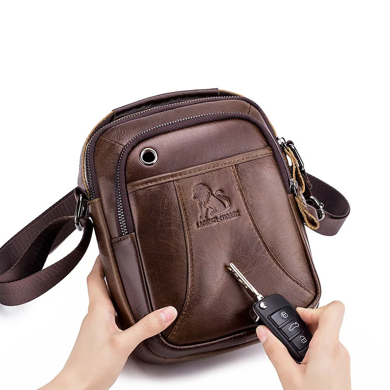 Наплечная Сумка новинка Кожаная НАПЛЕЧНАЯ для мужчин кожаная Модная ретро сумка