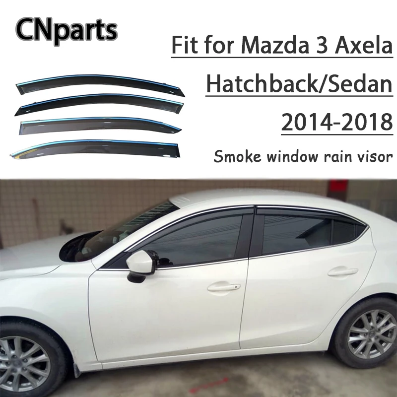 

Автозапчасти 4 шт. ABS для Mazda3 Axela хэтчбек/седан 2014-2018 автомобильный дым Окно Солнцезащитный козырек Сохраняет свежий воздух конвекционные ак...