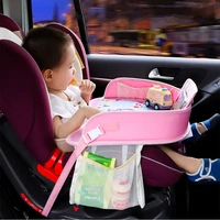 waterproof car baby seat table portable cartoon baby child kid car safety seat chair tray for toy food drink cellphone holder