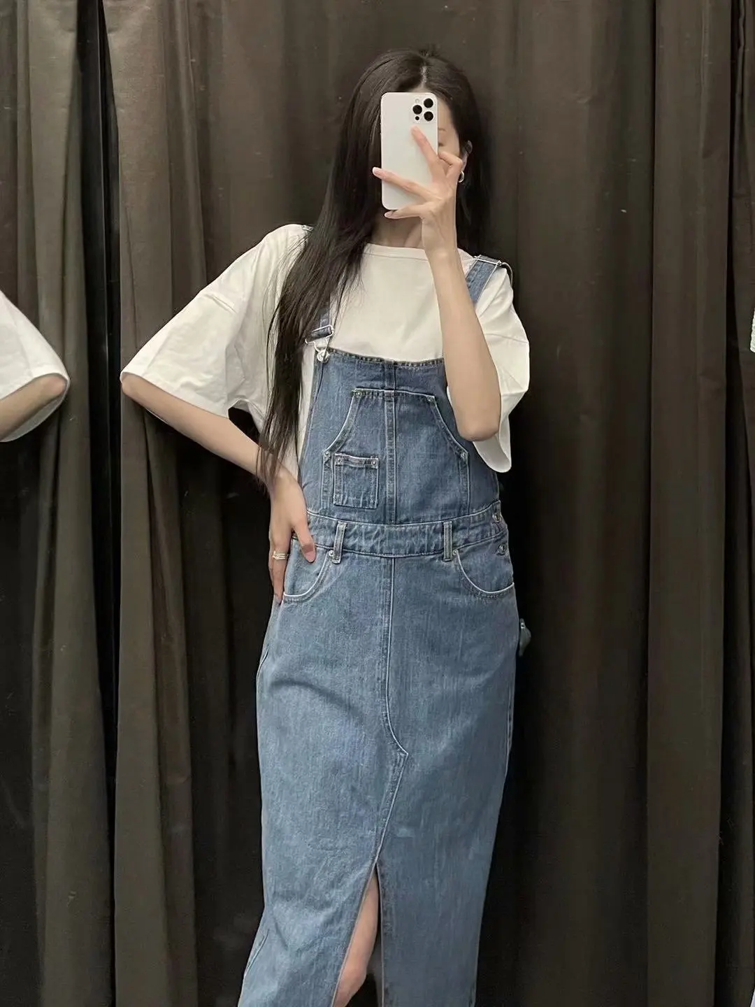 Женская джинсовая юбка с карманами поясом|Женские платья| |