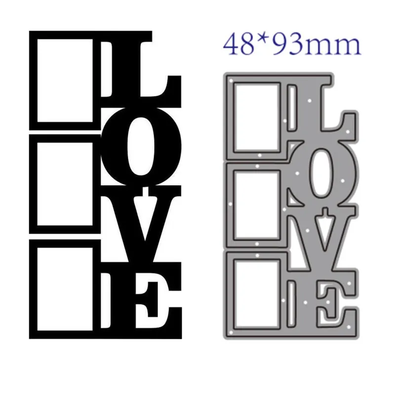 

metal cutting dies cut die mold love decoration Scrapbook paper craft knife mould blade punch stencils dies