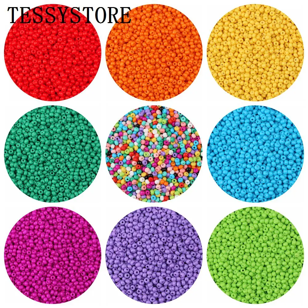 500 шт./пакет 3 мм высокого качества Форма круглые стеклянные бусины бисер из