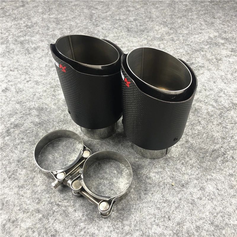 Одна деталь Akrapovic выхлопные наконечники из углеродного волокна для мотоцикла выхлопные трубы для автомобиля универсальный глушитель выхлопной трубы выхлопная труба