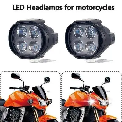 

1Pcs Motorcycles Headlight 6500k White Super Bright LED Working Spot Light Motorbike Fog Lamp 1200LM LED Scooters Spotlight