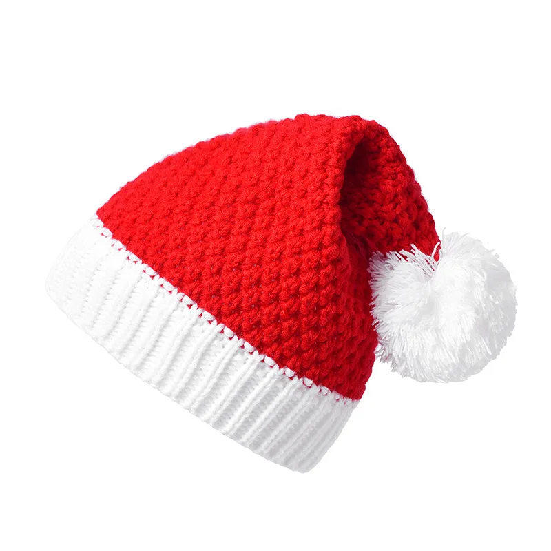 

Adult Plush Navidad Thicken Cotton Santa Claus Home Simple Christmas Hat Decoration Christmas Hat Warm Hat New Year