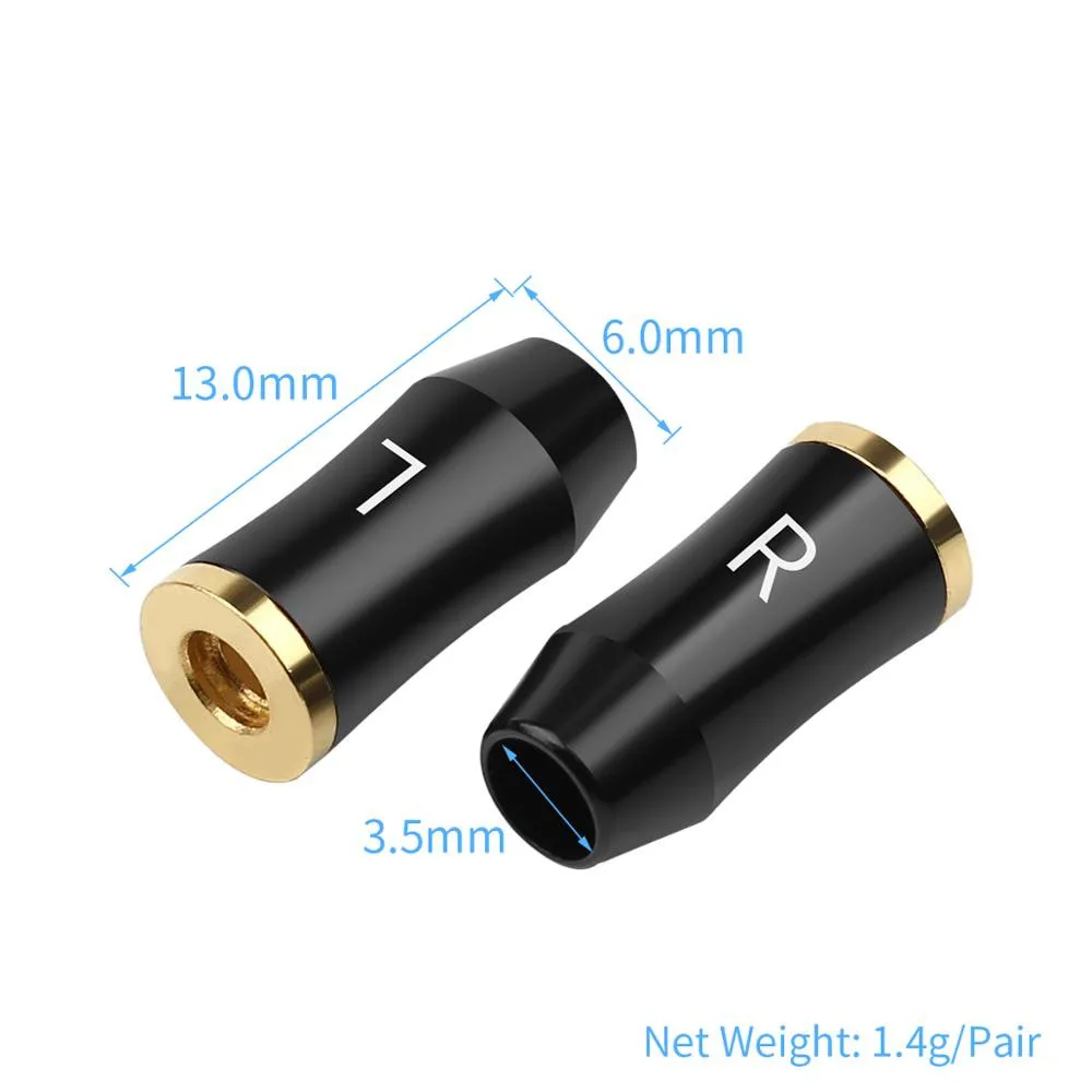 DIY аудио разъем гнездовой MMCX штекер бериллиевый Медный позолоченный провод 3 5 мм