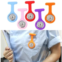 silicone nurse watch brooch tunic fob watch with free battery doctor medical free shipping robe silicone brooch quartz watch