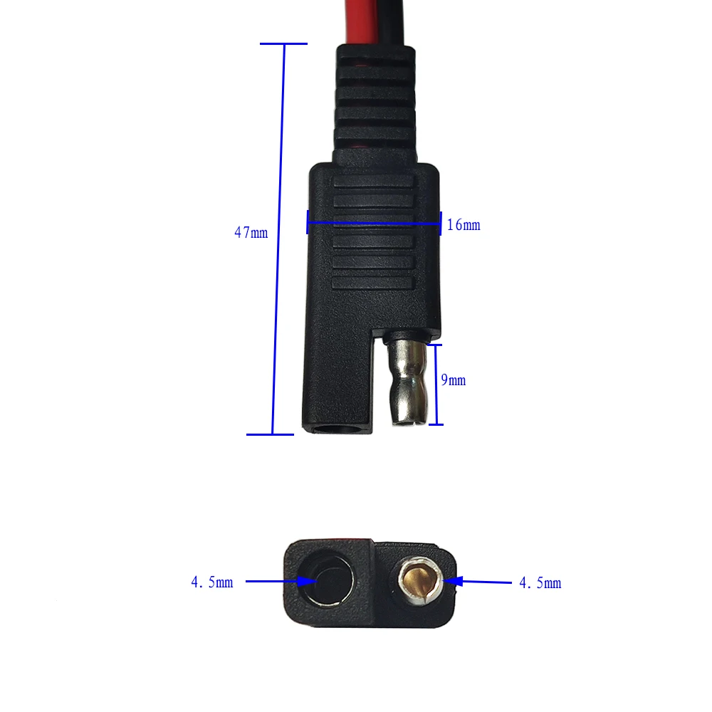 JKM 3 шт. 14AWG DIY SAE Автомобильный кабель удлинитель для быстрого отсоединения прибор