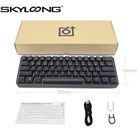 Skyloong GK61 61 keys механическая клавиатура Цвет RGB подсветкой ABS колпачки игровая клавиатура для настольного компьютера, может использоваться как ноутбук, планшет, игровая