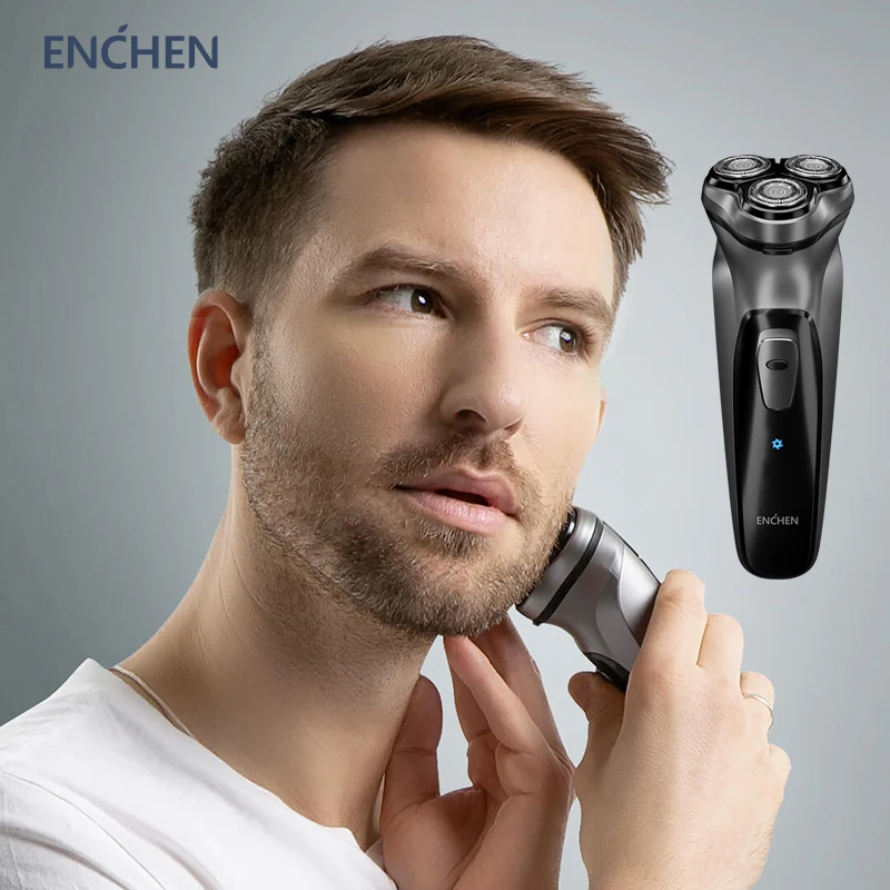 ENCHEN BlackStone USB Перезаряжаемые Бритва для бороды 3D бритва бритья лица машина храм