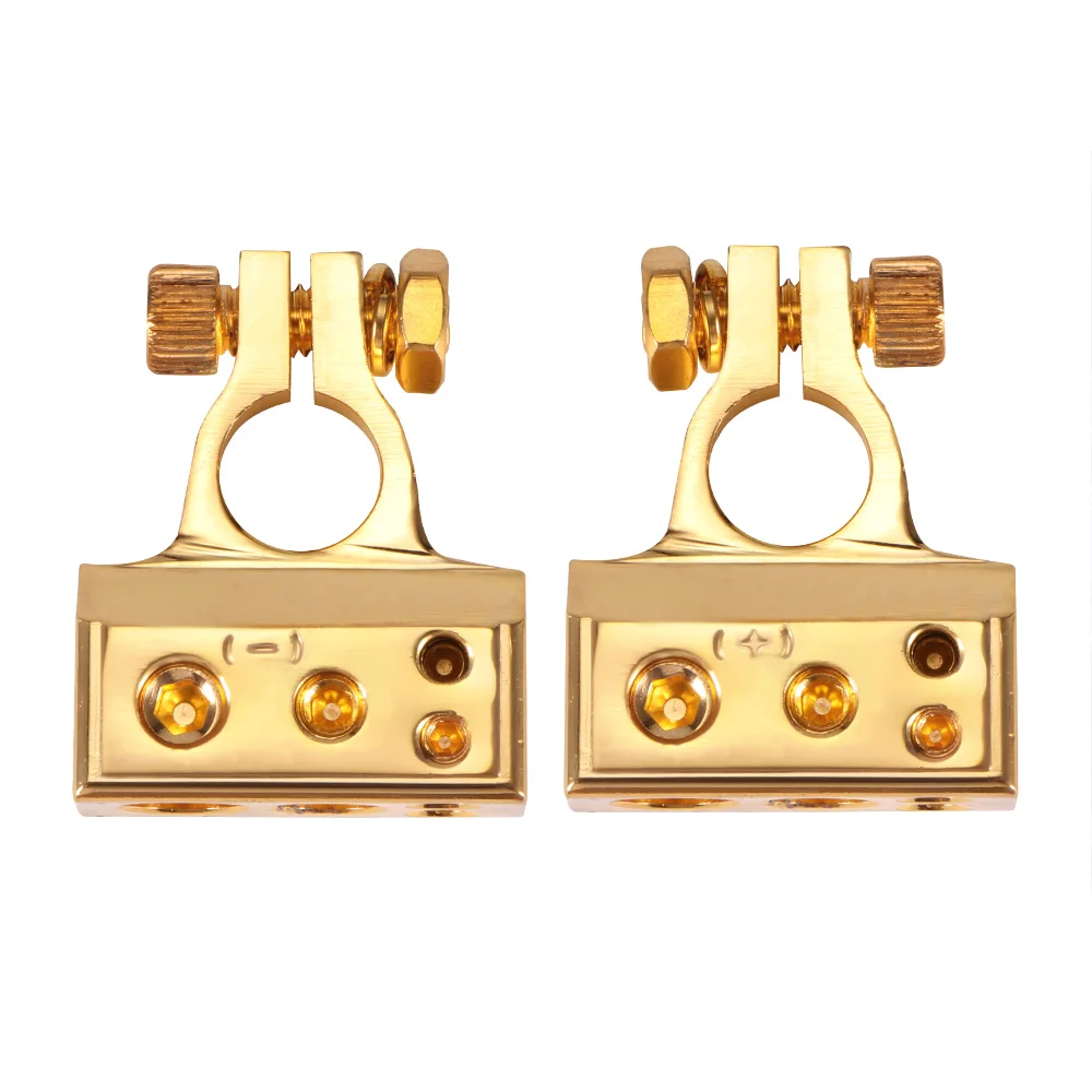 2 шт. позолоченные клеммы для автомобильных аккумуляторов|Аккумуляторы авто| |