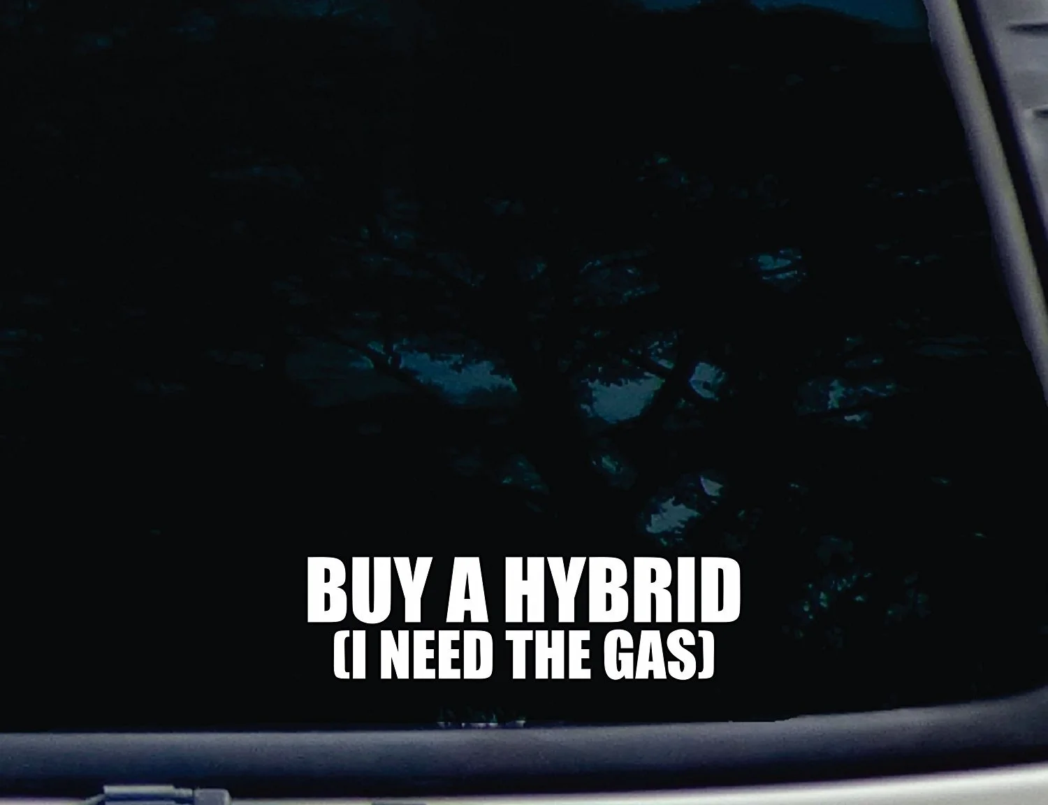 Купить гибрид (мне нужен газ)-7 дюймов X 2 дюйма высеченная Виниловая наклейка для
