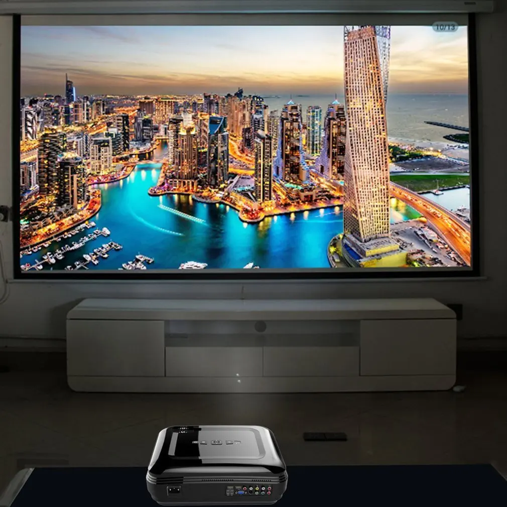 Проектор для домашнего кинотеатра с высоким разрешением Портативный