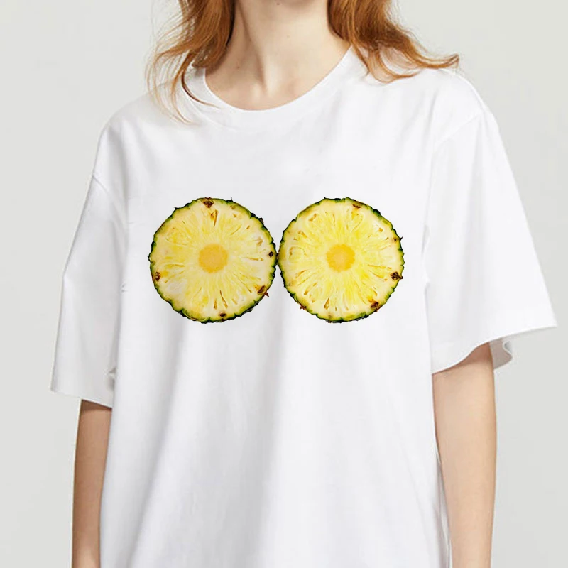 

Women's Different Pineapple Fruit Clothing Printed T-shirt Fashion Women's Top Graphic T-shirt Summer Fashion Tshirt